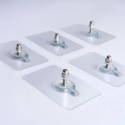 Picture of Nails Poster Seamless Wall Hook (06pc) - Silver