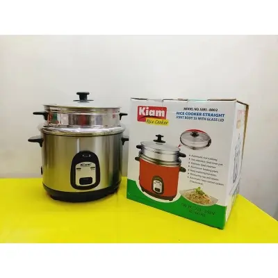 Picture of Kiam Rice Cooker 1.8 Ltr - Single  pot (Single Stainless Steel Pot)- SJBS-802 - Multicolor