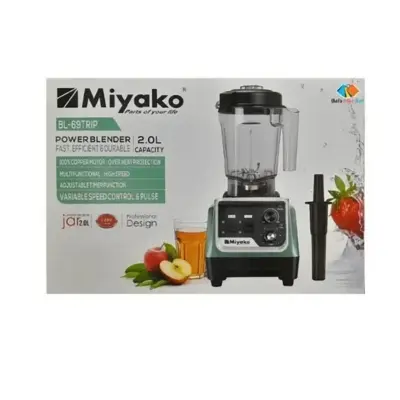 Picture of Commercial Multi Functional Power Blender 2200 Watts, Green/Black. Miyako BL-69TRIP 2.0L Jar