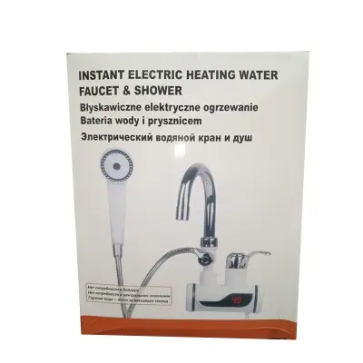 Picture of Electric instant hot water tap with hand shower - Multicolor