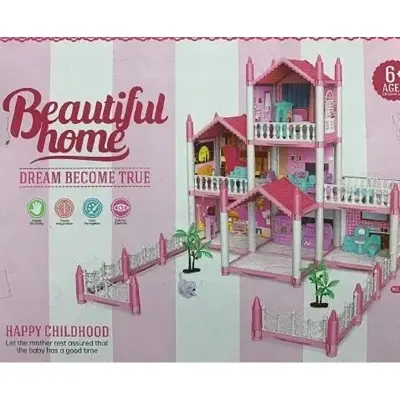 Picture of Beautiful Home Doll House For girls - Multicolor