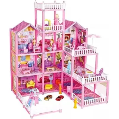 Picture of Lovely Doll House Set For Kids - Pink