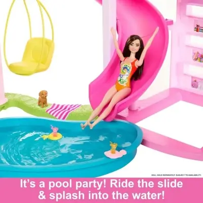Picture of Elevator, 75 Doll Accessories, Toy Puppy, Adult Assembly Required, Toys for Ages 3 and Up, One Toy House, HMX10 - Pink