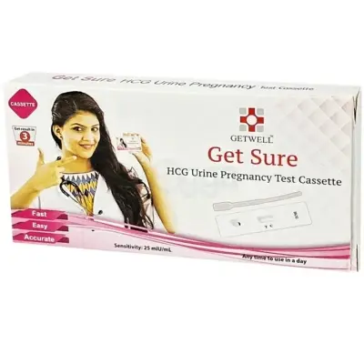 Picture of 12 Pcs Get Sure Pregnancy Test Digital Cassette Device Kit / Urine HCG Check Strips