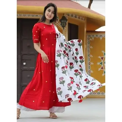 Picture of নিপ্পুন ডলার প্রিন্ট-Nippun doller print Three Piece [3 Piece] For Women-Int: One size