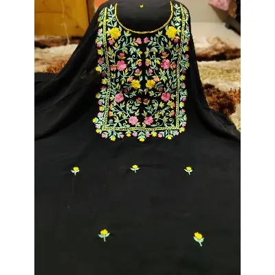 Picture of Jorjet/Georgette Indian Unstitched Salwar Kameez For Women Three Piece-Int: One size