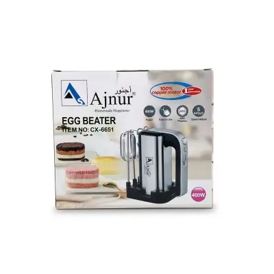 Picture of 400 WATT Ajnur Egg Beater CX-6651/ 1 Year Motor Guarantee - Multicolor