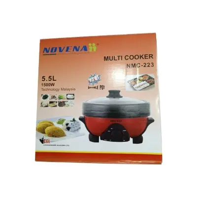 Picture of Novenaii Multi Cooker (Model NMC-223) — 5.5 L / 1500 W (Double Pot) - Orange