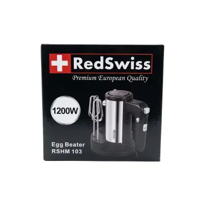 Picture of Redswiss Electric Egg Beater and Hand Mixer | Model : RSHM-101 | Colur : Black & Silver - Silver