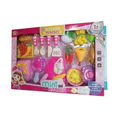 Picture of Baby Smile-Kitchen Set-BX20A-10202/Baby Kitchen Set/ baby kitchen set for toy kids Kitchen Set/ Barbie Kitchen Ware Play Set For Girls - Multicolor