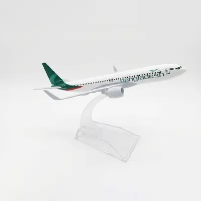 Picture of Bangladesh Airline B737 ,6 inch length Metal Diecast Model - White