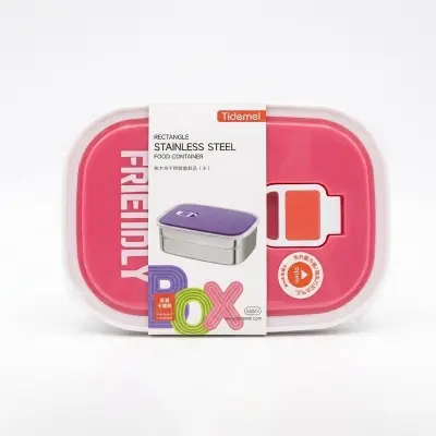 Picture of Pcs Lunchbox food container/Stainless steel/Air tight leak proof/Heavy duty imported quality - Multicolor