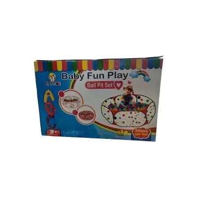 Picture of Plastic Baby Fun Ball Tent House - White - Multicolor