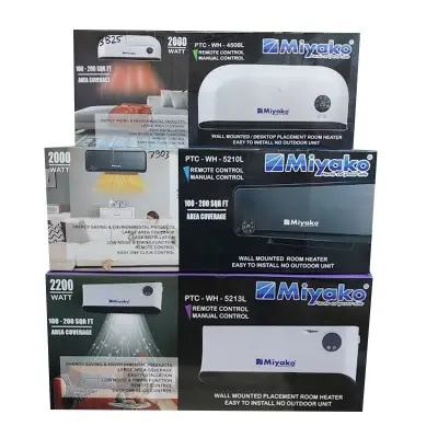Picture of Miyako wall type remote controled Room Heater (PTC-WH-4508L) - Multicolor