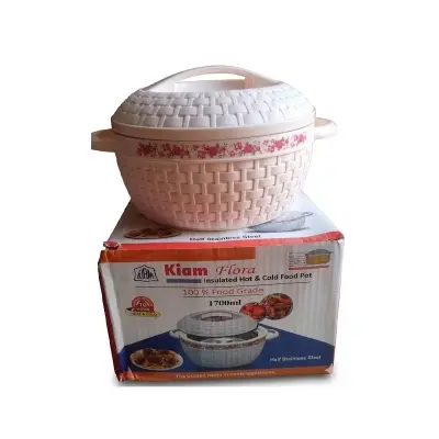 Picture of KIAM Flora Stainless Steel Designer Food Hot pot - 1700 ML - Silver