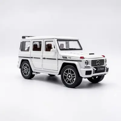 Picture of 1:24 diecast alloy car mercedes pink benz die cast model g-class alloy toy car - Multicolor