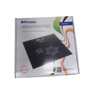 Picture of Accurate Weight Measurement with Miyako Digital Weight Machine/Miyako Electrical Personal Scale MEB-9370RNB - Your Reliable Partner for Health - Black