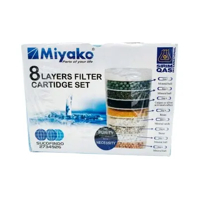 Picture of 8 Layears/Steps  Miyako Water Filter Cartridge Replacement