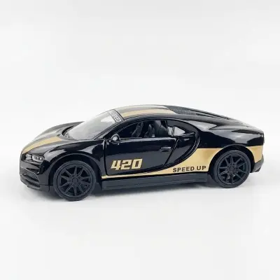 Picture of Bugatti Roadster 1:43 Alloy Pull Back Mini Car Set Toy Car Simulation Sports Car Model Racing Car Boy - Multicolor