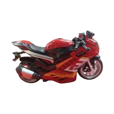 Picture of Motorcycle Model Lighting Sound Effects Children Motorbike Toy Hobbies Model Swat Motorcycle Rescue Bike Friction Powered - Multicolor