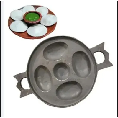 Picture of Cast Iron Cake Pan/Chitoi Pithar Pan/Chitoi Pithar Korai/Chitoi Pithar Saj-5 in 1 Gold