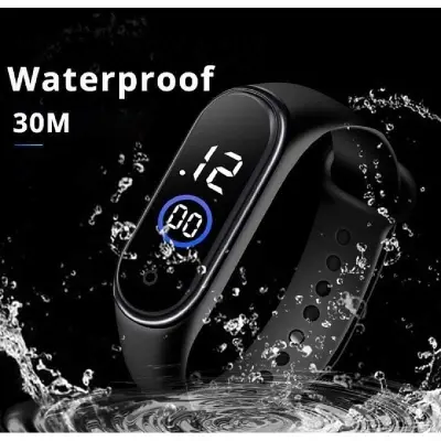 Picture of Fashion LED Silicone Touch Sports Waterproof Watch Multicolor
