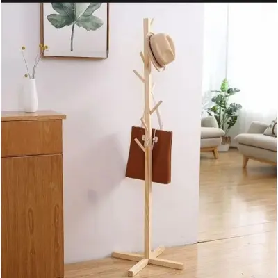 Picture of (Si) wooden coat rack stand Brown
