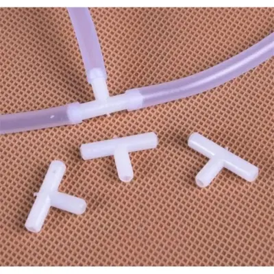 Picture of 5pcs/lot 4mm T Shaped Connector 2/3/4 ways Aquarium Fish Tank Air Pump Connector Control Valve Air Pipe Tube Accessories 