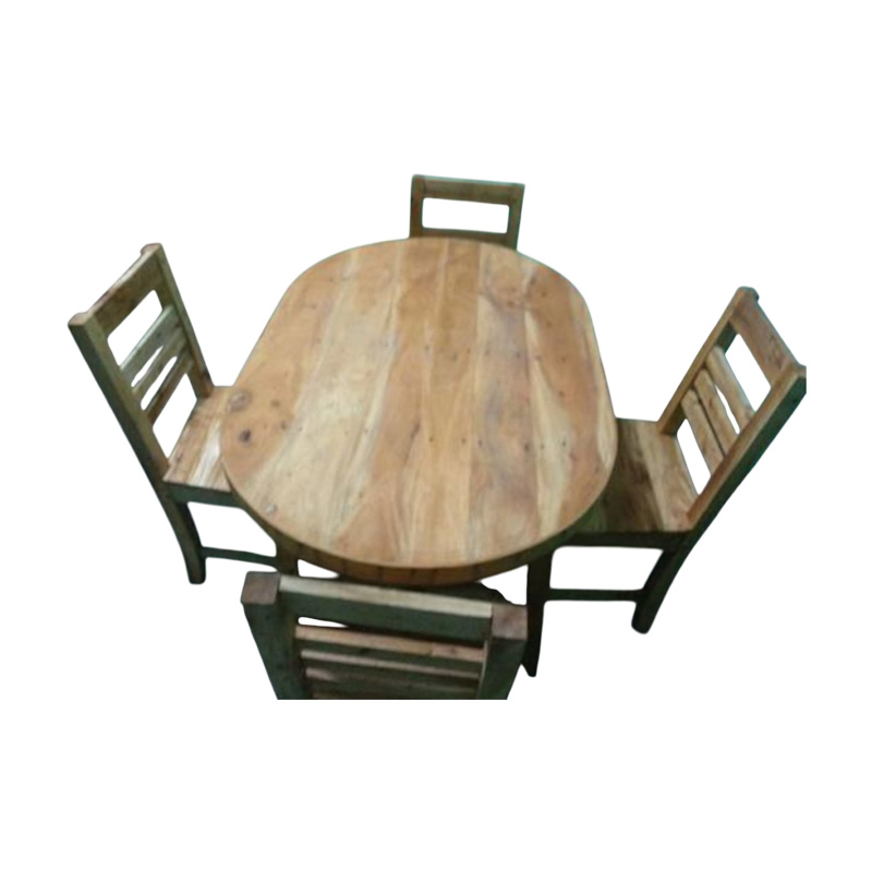 Picture of Wooden 4 Seaters Dinning Table set Brown