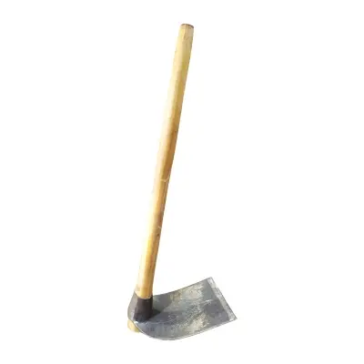 Picture of Big size 8 inches কোদাল - Garden Hoe Spade with Wooden Handle Agricultural Tool Black