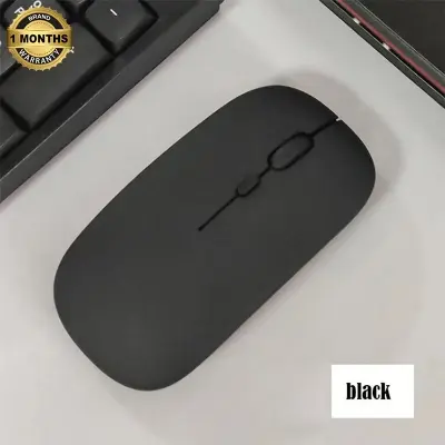 Picture of Bluetooth Mouse for Laptops, Desktops, Tablets, iPads, iPhones, and Smartphones  Dual-Mode 2.4GHz Optical Rechargeable Wireless Mouse  Stylish, Ergonomic, Ultra-Slim Design-Nadra-NM01(Black)