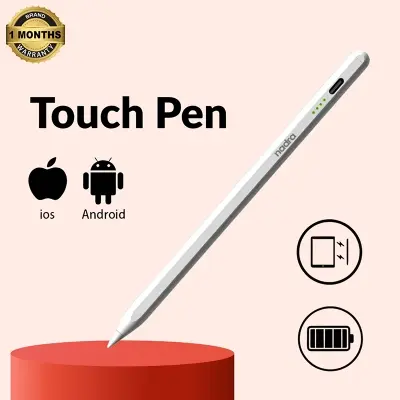 Picture of Universal Stylus Pen for All Touchscreen Devices  Perfect for Tablets and Mobile Phones  Capacitive Touchscreen Pen Compatible with Android, iOS, and Windows  Magnetic Attachment for Samsung, Huawei, Apple, Xiaomi, and Realme Tablets  By Nadra(White)