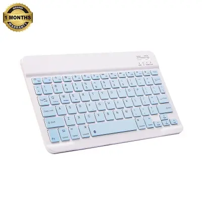 Picture of Bluetooth Keyboard Rechargeable for Tablets, iPads, iPhones, Smartphones, and Laptops  Stylish, Ergonomic, Ultra-Slim Rechargeable Wireless Mini Nadra Keyboard  Ideal for professionals, students, and travelers(Blue)