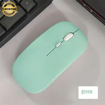 Picture of Bluetooth Mouse for Laptops, Desktops, Tablets, iPads, iPhones, and Smartphones  Dual-Mode 2.4GHz Optical Rechargeable Wireless Mouse  Stylish, Ergonomic, Ultra-Slim Design-Nadra-NM01(Green)