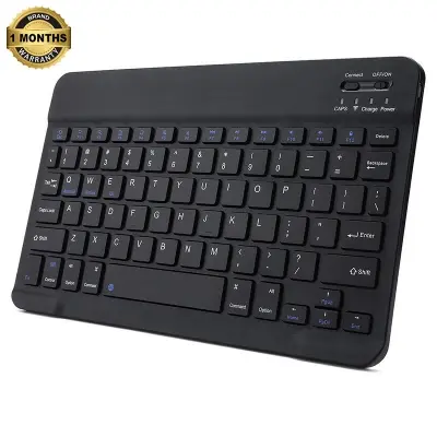 Picture of Rechargeable Bluetooth Keyboard for Tablets, iPads, iPhones, Smartphones, and Laptops  Sleek, Ergonomic, Ultra-Slim Wireless Mini Nadra Keyboard  Perfect for professionals, students, and travelers alike.(Black)