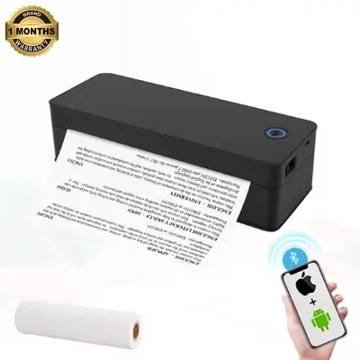 Picture of Portable A4 Printer for High Professionals - Ideal for Office Document Printing  Wireless Bluetooth Inkless Thermal Printing Tech  Perfect for Field Work, Assignments, On-the-Go Travel - Nadra A401(Black-A4-Printer)