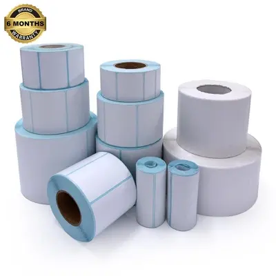 Picture of Shipping Labels DT | 75x100mm (3x4 inch) - 500 Labels per Roll | Direct Thermal Courier Stickers | Fade-Resistant, High-Quality Print for Steadfast, Paperfly Courier Sticker, Addressing & Organization | Premium Self-Adhesive Thermal Labels - White(10Roll-5000Labels)