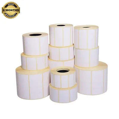 Picture of Barcode Label 50x25mm - 130 labels/Roll | Direct Thermal Stickers for PT260 Label Maker/Printer | High-Quality Print for Packaging & Shipping Supplies | Inventory Labels | Premium Self-Adhesive Thermal Labels - White(10-Rolls)