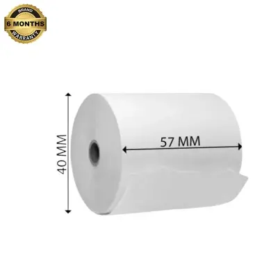 Picture of 57×40mm Thermal Receipt POS Paper Roll – Compatible with 2-Inch (58mm) POS Printers, Ticketing, and Billing Printers – Fade-Resistant and Long-Lasting(20 Rolls)