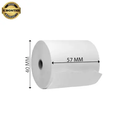 Picture of 57×40mm Thermal Receipt POS Paper Roll – Compatible with 2-Inch (58mm) POS Printers, Ticketing, and Billing Printers – Fade-Resistant and Long-Lasting(50 Rolls)
