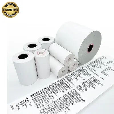 Picture of 78×60mm Thermal POS Paper Rolls – Compatible with 3-Inch (80mm) Rongta Receipt Printers – Fade-Resistant and Durable(5 Rolls)