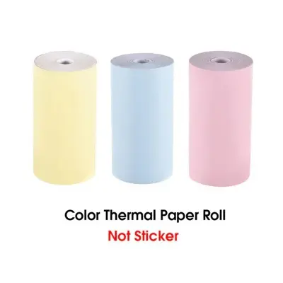Picture of Multicolor Thermal Paper Rolls 57x30mm for 2-inch Mini Printer (58mm) POS and Receipt printers – durable, high-quality, and fade-resistant for clear, long-lasting prints(3 Rolls)