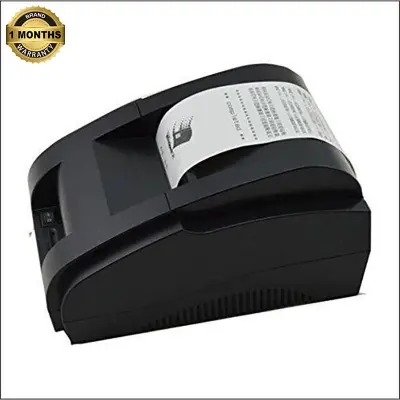 Picture of Receipt Printer 58mm Desktop POS Thermal Printer USB Bluetooth Connection Bill Memo Label Ticket Printing Compatible with Android, iOS, Windows for Restaurant Supermarket, Nadra 58POS(Black)