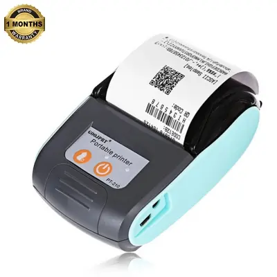 Picture of Thermal Receipt Printer, 58mm | Portable 2-inch POS with USB + Bluetooth | Compatible with Android/iOS/Windows | Ideal for Super Shops, Billing, Ticket Printing, Retail Solutions | Free Software | Nadra-PT 210(Blue)