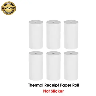 Picture of 6pcs 57*30mm thermal paper rolls for 58mm POS, Receipt, Mini Thermal Printers - White(White 6 Rolls)