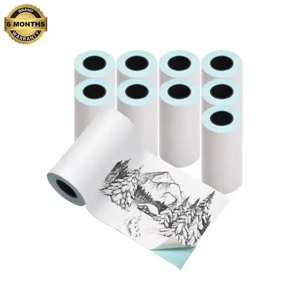 Picture of 10pcs 57*30mm Thermal Paper Rolls for 58mm POS Printer, Receipt Printer, Mini Thermal Printer - White(Sticker 10 Roll)