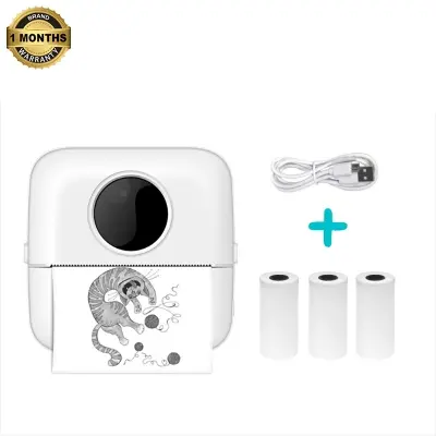 Picture of Mini Printer Portable Bluetooth Label Printer for Study Notes, To-Do Lists, Journal Printing, and Label Creation - Nadra-x5(White)