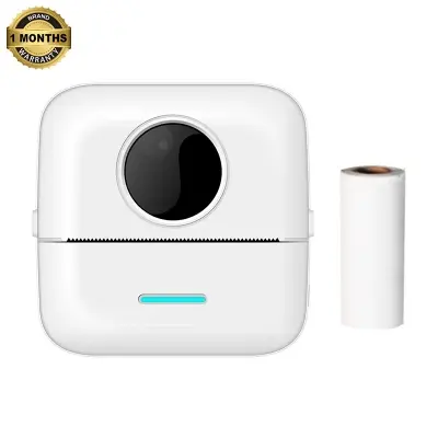 Picture of Portable Mini Thermal Printer 58mm Label Printer Bluetooth Printer for Study Notes, To-Do-Lists, Journal Printing, Label Printing, Nadra-X5(White)