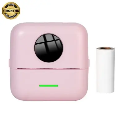 Picture of Portable Mini Thermal Printer 58mm Label Printer Bluetooth Printer for Study Notes, To-Do-Lists, Journal Printing, Label Printing, Nadra-X5(Pink)