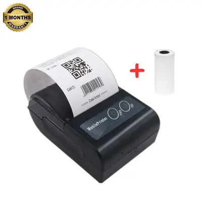 Picture of Bluetooth Printer 58mm (2 inch) Portable Thermal Receipt Printer Wireless Billing Ticket Printing Compatible with Android iOS Windows for Restaurant Supermarket-Nadra Printer(Black)
